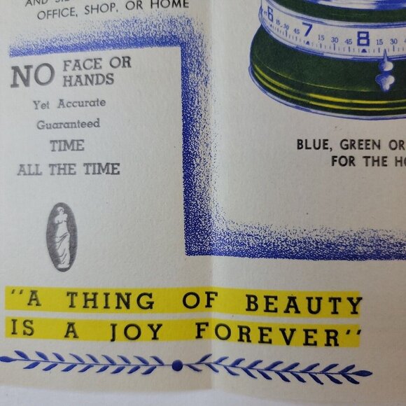 1937 Garden City Novelty The Time Band Rotary Clock 5 colors raffle game 29cents - Picture 11 of 11